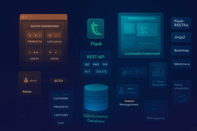 FlaskShopee - Multi-User E-Commerce Web Application